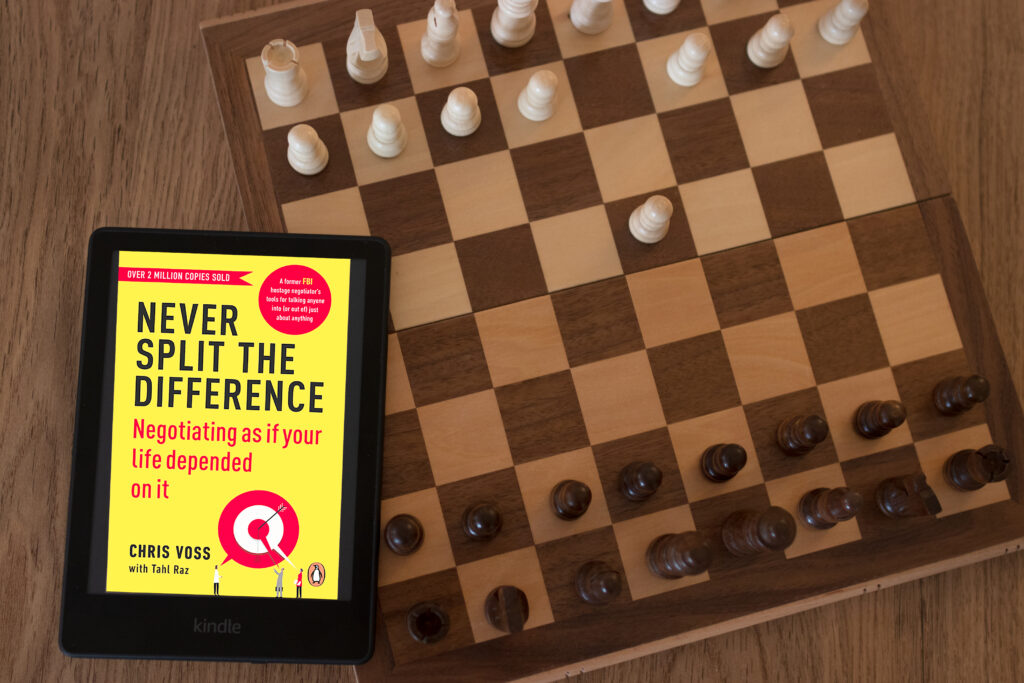 Never Split the Difference by Chris Voss Book Cover